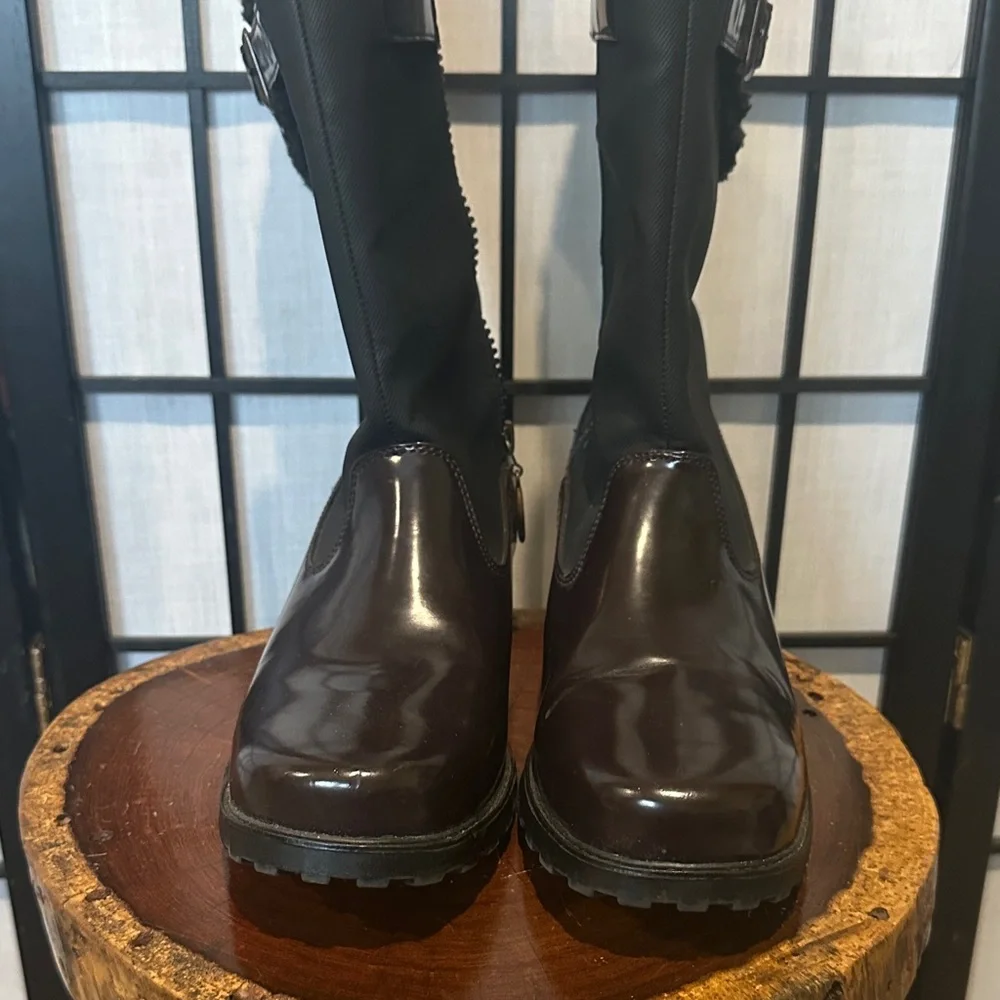 Trotters Women's Black Faux Fur Lined Weatherproof Winter Snow‎ Boots 9 NARROW
